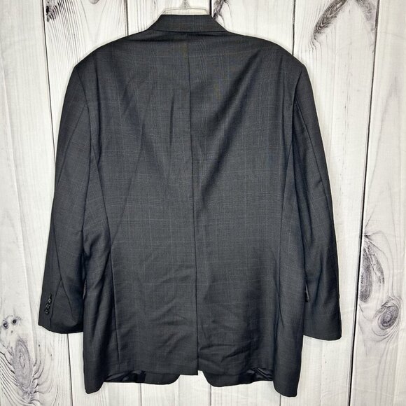 Hart Schaffner Marx Gray Glen Check Sport Coat Blazer 42R Vintage Union Made USA - Picture 4 of 7